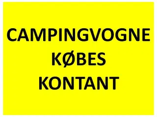 FENDT campingvogne KØBES