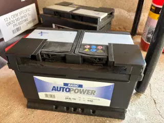 2stk bilbatteri 70 Ah