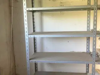 Kraftig stålreol galvaniseret