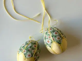 Mellem påskeæg, gul m margueritter, 2 stk samlet