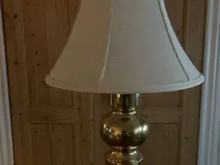 Messing lampe m/fin skærm