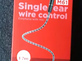 Hoco Mono Headset med Mic 3,5 mm Sort