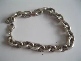 Armbånd facet anker 20 cm. Sterling sølv