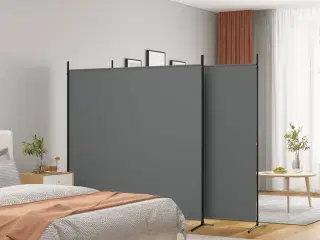 3-panels rumdeler 525x180 cm stof antracitgrå
