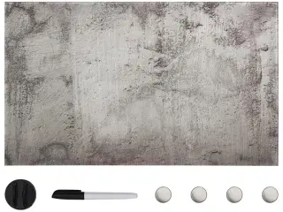 Vægmonteret magnetisk tavle 100x60 cm glas