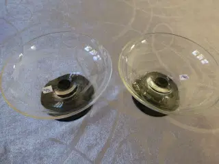 Champagne Skåle/glas på sort fod