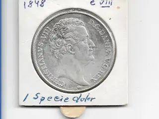 1  Speciedaler  1848  Chr.  VIII ( Sieg 2016  450-