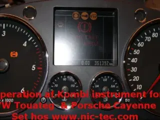VW Touareg - Porsche Cayenne Instrument rep