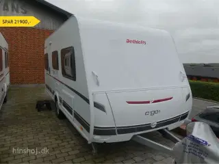 2023 - Dethleffs C´GO 475 EL   Dejlig enkelsengsvogn med sengeudvidelse fra Hinshøj caravan