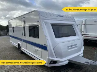 2024 - Polar Blueline 590 FWA   Dejlig vintervogn fra Polar med  fransk dobbeltseng fra Hinshøj Caravan A/S