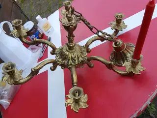 6 arm messing lyse krone