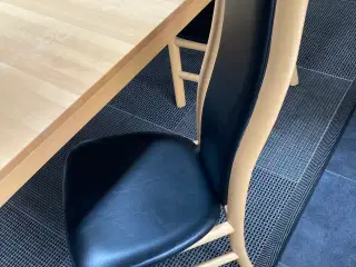 Skovby. Køkkenstole 8 stk. af lakeret bøgetræ
