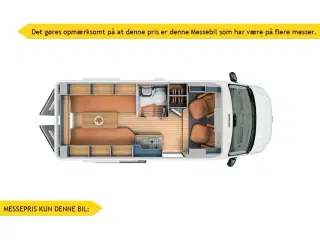 2025 - Eriba Car 602 Deep Ocean Blue   Det gøres opmærksomt på at denne pris er kun denne Messebil