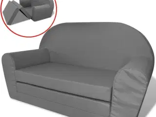 Udfoldelig børnesofastol grå