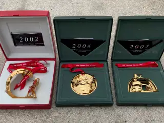 Georg Jensen Jule uro 2002 og 2007, guldbelagt