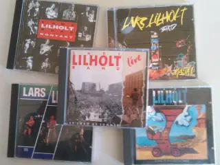 LARS LILHOLT: 5 CD'er stk. 22. kr. 