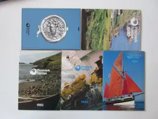 Postfrisk Færøerne 5 årgange 1980-84