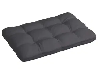 Pallehynde 120x80x12 cm stof antracitgrå